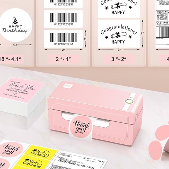 Pink Bluetooth Mini Label Maker - Picture 6 of 6